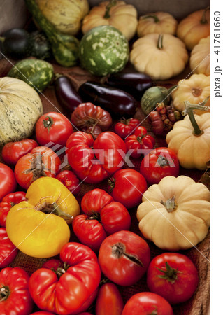Vegetable on a market stall Vegetable on a market stall 41761660