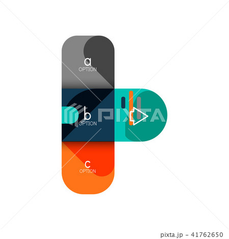 Infographics option and step by step in rounded squares, element of chart, graph, diagram with 41762650
