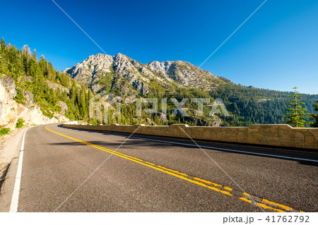Highway at Lake Tahoe in California Highway at Lake Tahoe in California 41762792
