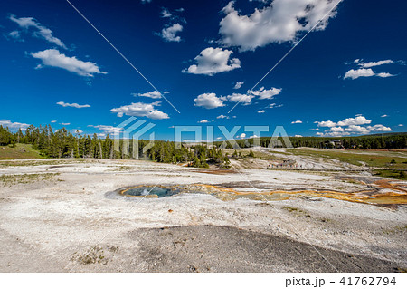 Hot thermal spring in Yellowstone Hot thermal spring in Yellowstone 41762794