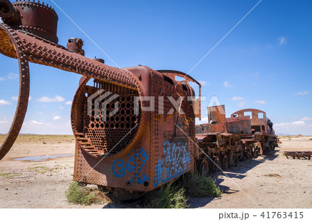 Train cemetery in Uyuni, Bolivia 41763415