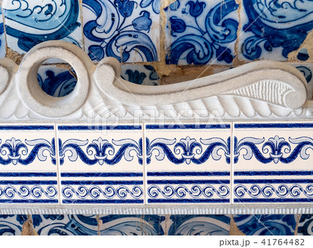 Azulejos in the chapel Nossa Senhora da Rocha Azulejos in the chapel Nossa Senhora da Rocha 41764482