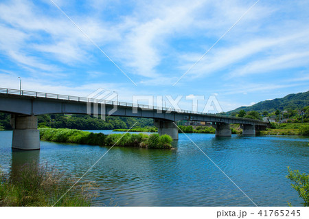 上野原市 桂川橋と水辺の景観 上野原市 桂川橋と水辺の景観 41765245