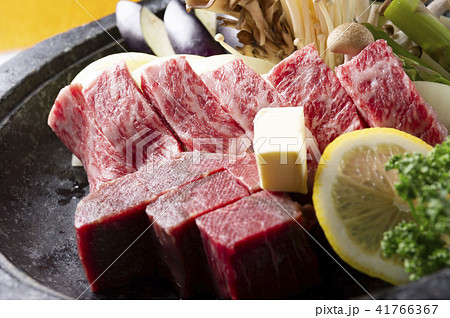 美味しい肉料理の皿盛り 41766367