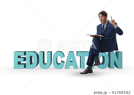Young businessman in education concept 41766582