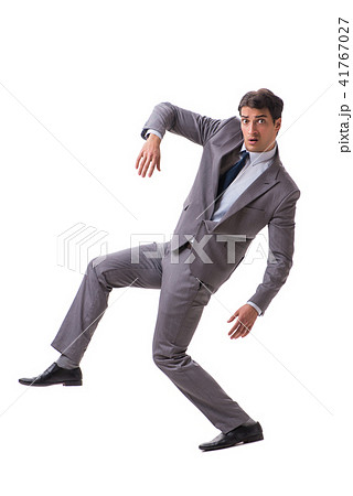 Young puppet businessman isolated on white background 41767027