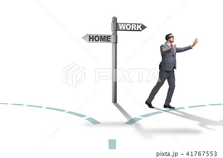 Work life or home balance business concept Work life or home balance business concept 41767553