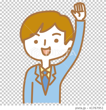 Businessmen lifting hands 41767951