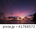 沖縄の座間味島から見る夕日 41768572