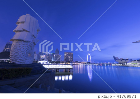 シンガポールの夜景 41769971