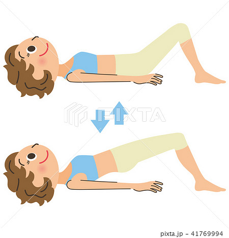 ヒップアップする女性 ヒップアップする女性 41769994