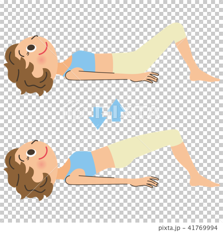 ヒップアップする女性 ヒップアップする女性 41769994