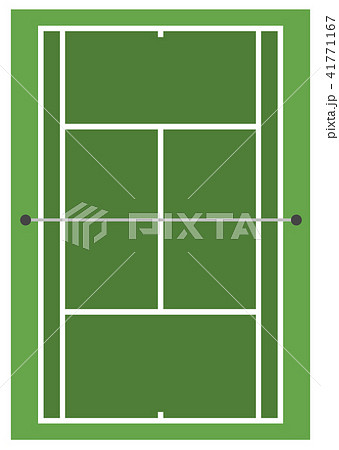 テニスコートのイラスト素材 41771167 Pixta