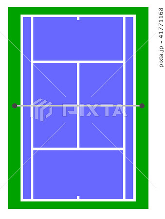 テニスコートのイラスト素材