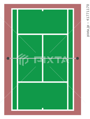 テニスコートのイラスト素材 41771170 Pixta