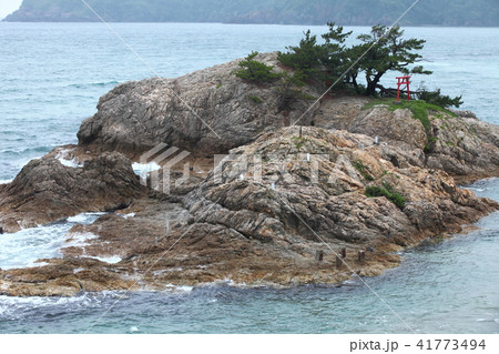 荒砂神社から見た浦富海岸 41773494