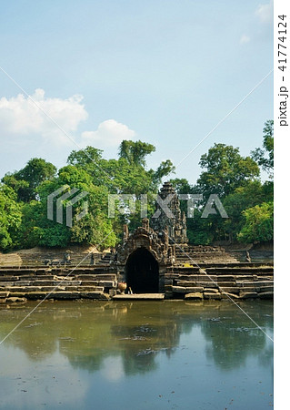 View of Neak Pean, Angkor monument in Cambodia 41774124