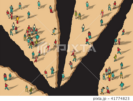 イラスト素材: Disunity separation individually g