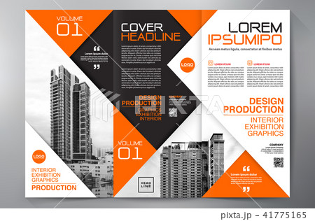Brochure 3 fold flyer design a4 template. 41775165