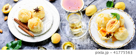 Fruit dumplings with apricot 41775563