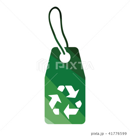 Tag and recycle sign icon Tag and recycle sign icon 41776599