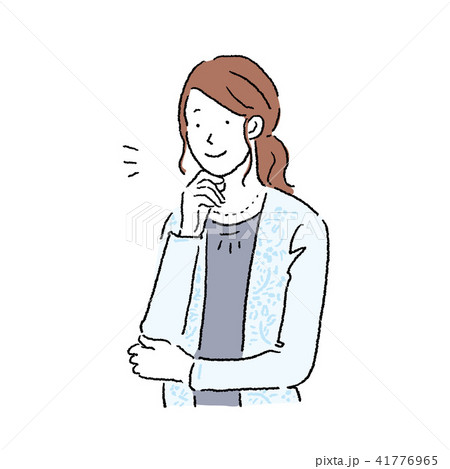 若い女性 イラスト 考える 悩む ポーズ のイラスト素材 若い女性 イラスト 考える 悩む ポーズ のイラスト素材