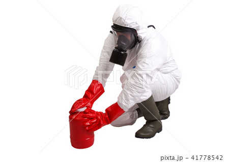 Man in a suit of chemical protection Man in a suit of chemical protection 41778542