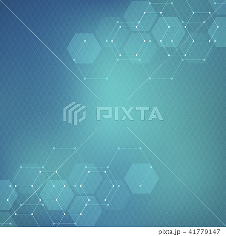 Medical background from hexagons. Geometric elements of design for modern communications, medicine 41779147