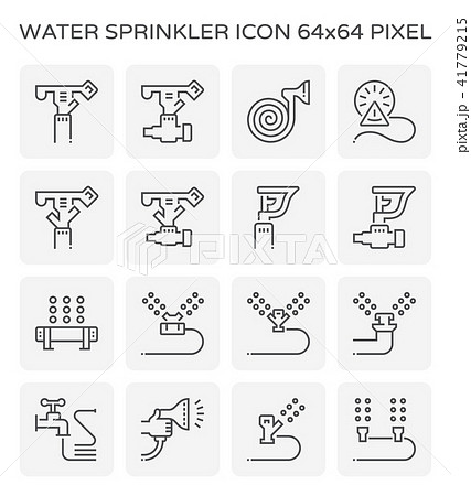 water sprinkler icon water sprinkler icon 41779215