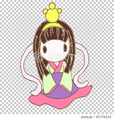 天女のイラストのイラスト素材