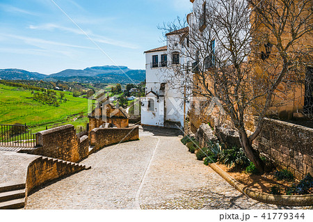 a beautiful view from the old town, Ronda, Spain 41779344