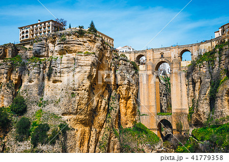 stone bridge in Ronda, Andalusia, Spain stone bridge in Ronda, Andalusia, Spain 41779358