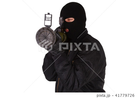gunman with bazooka grenade launcher 41779726