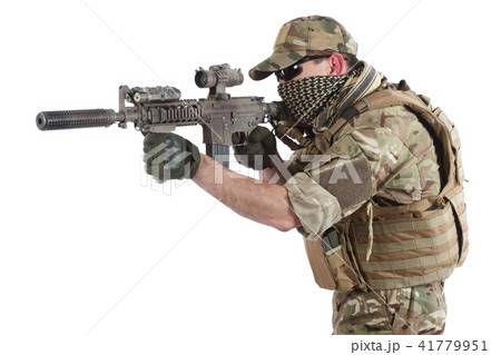 Private Military Contractor with carbine M4 Private Military Contractor with carbine M4 41779951
