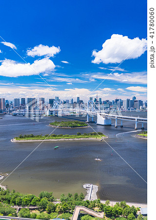 東京都 東京ウォーターフロント 都市風景の写真素材