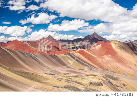 Rainbow Mountain, the landmark of Peru. 41781383
