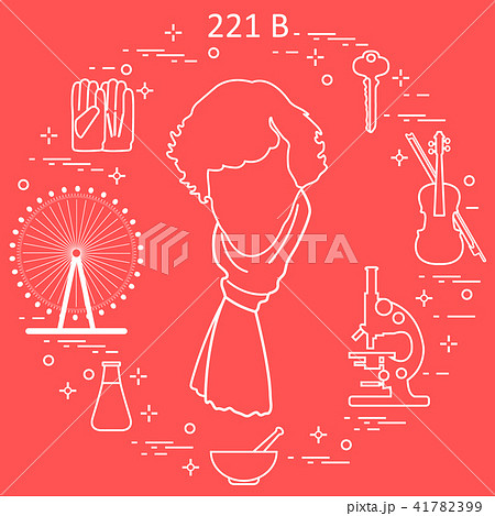 Private detective Sherlock Holmes with variety 41782399