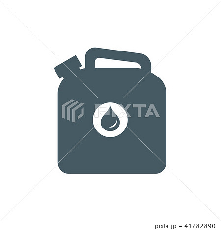 Stylized icon of the canister of gasoline Stylized icon of the canister of gasoline 41782890