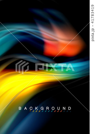 Fluid liquid colors design, colorful marble or plastic wavy texture background, glowing multicolored Fluid liquid colors design, colorful marble or plastic wavy texture background, glowing multicolored 41783419