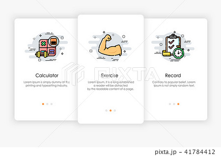 Onboarding screens design in Healthy concept.  41784412