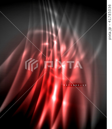 Neon glowing techno lines, hi-tech futuristic abstract background template with square shapes 41785036