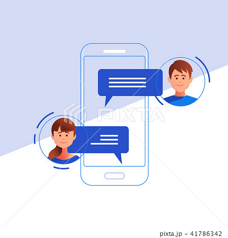 Communication, chatting. Isometrics Flat style. 41786342