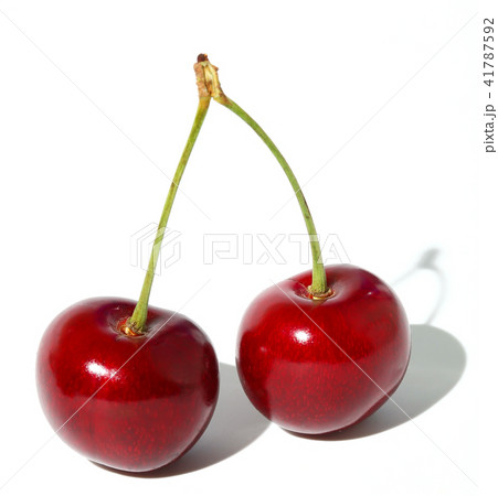 Cherry. Cherries isolated on white background. With clipping path. Cherry. Cherries isolated on white background. With clipping path. 41787592
