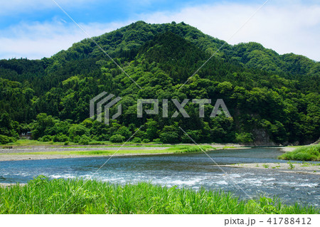 上野原市 桂川と水辺の景観 上野原市 桂川と水辺の景観 41788412