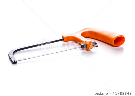 Photo of orange hacksaw close-up Photo of orange hacksaw close-up 41788848