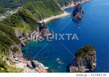 【静岡県・観光名所】烏帽子山・雲見浅間神社 山頂からの眺望  41789176
