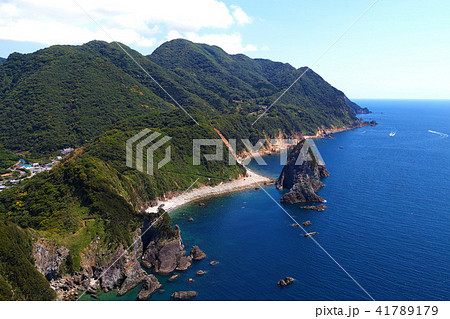 【静岡県・観光名所】烏帽子山・雲見浅間神社 山頂からの眺望  41789179