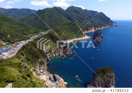 【静岡県・観光名所】烏帽子山・雲見浅間神社 山頂からの眺望  41789233