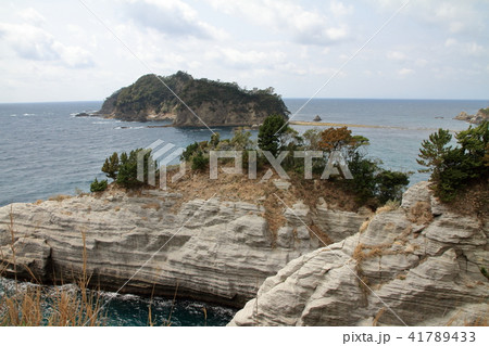 堂ヶ島 三四郎島のトンボロ現象 41789433