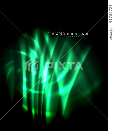 Neon glowing techno lines, hi-tech futuristic abstract background template with square shapes Neon glowing techno lines, hi-tech futuristic abstract background template with square shapes 41789723